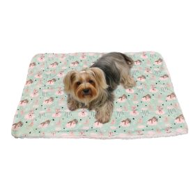 Ultra Soft Minky/Plush Bedtime Bears Blanket (Color: Green, size: One Size)