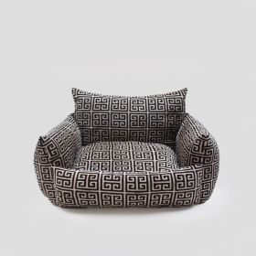 Obsidian Dog Sofa (Color: Black & tan)