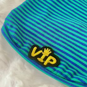 VIP Baby Dog Tee (Color: Striped Green, size: SM)