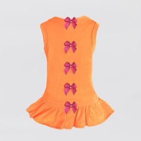 Summer Dreams Dog Dress (Color: Orange, size: MD)