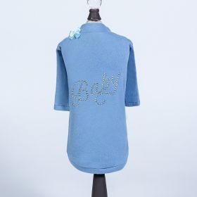 Baby Dog Tee (Color: Blue, size: LG)