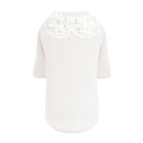 Sweet Magnolia Dog Sweater (Color: Cream, size: XS)