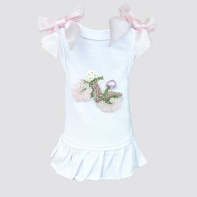 Summer Stroll Dog Dress (Color: White, size: XS)